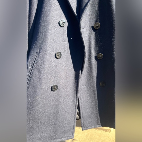 Brand New wool peacoat with Gold Anchor accented Buttons by Liz Claiborne - Picture 3 of 8